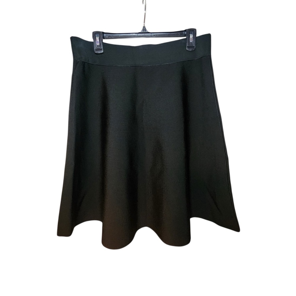 NWT Ann Taylor Black A-Line Sweater Knit Mini Skirt Elegant Stretch‎ Flattering